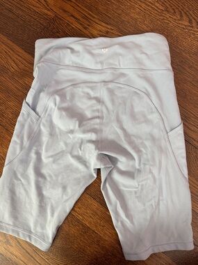 lululemon athletica Light Gray Bike Shorts